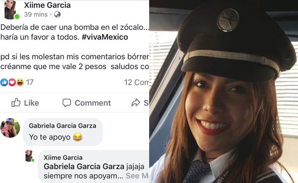 Empleada de Interjet recomienda tirar bomba en el Zócalo y estas fueron las reacciones