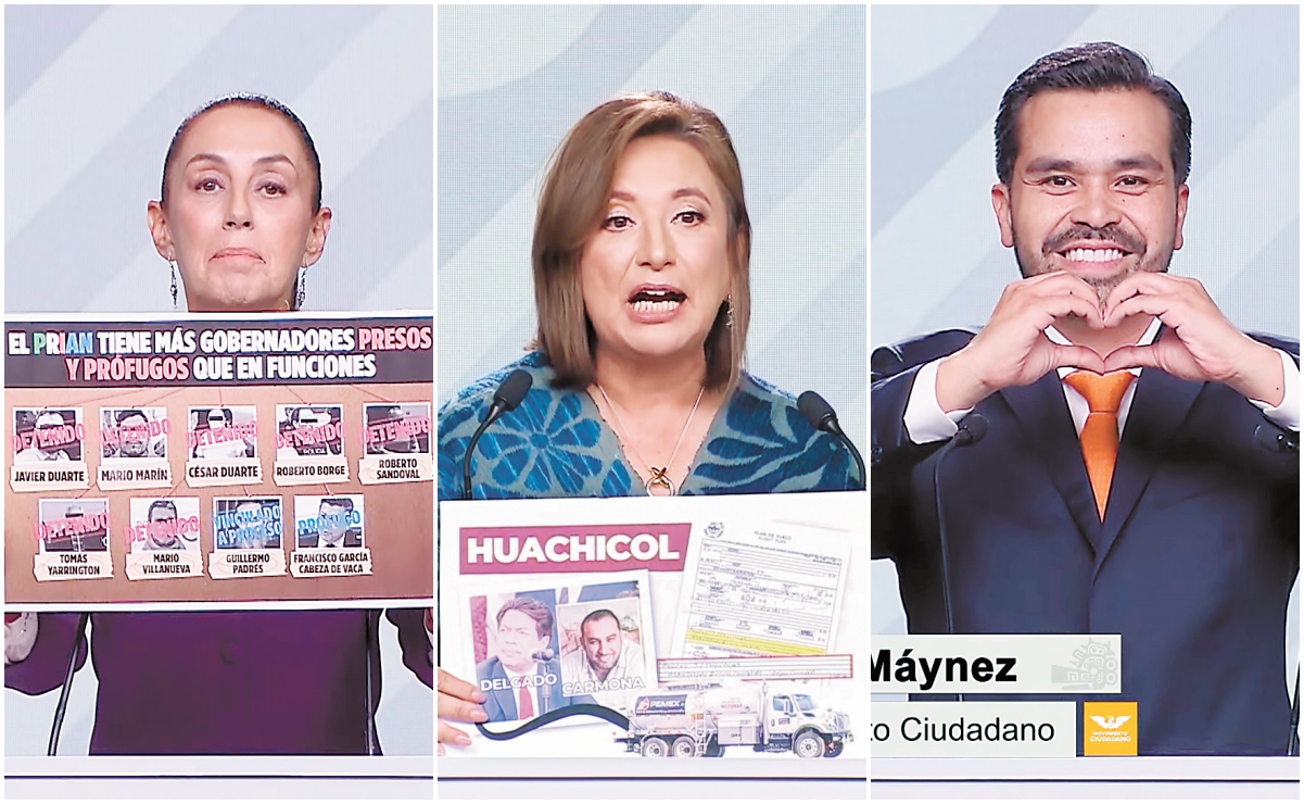 Xóchitl Gálvez arremete, Claudia capotea y Máynez critica ambas opciones