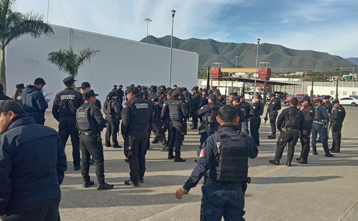 Por pagos de viáticos y bonos se manifiestan policías estatales en Tamaulipas