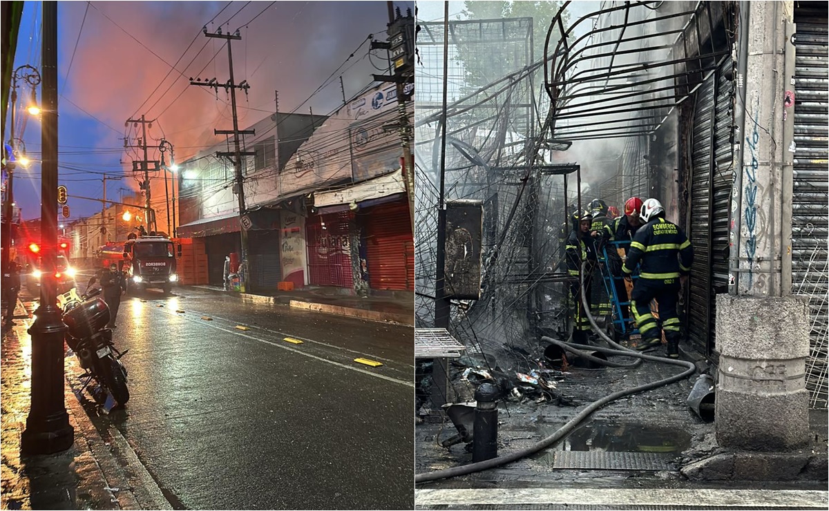 Se reporta un incendio en el mercado de la Merced; no hay personas lesionadas