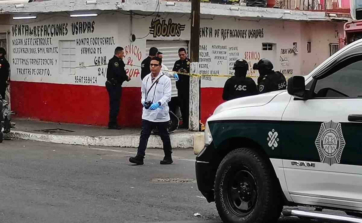 Asesinan a balazos a hombre en taller mecánico de la GAM