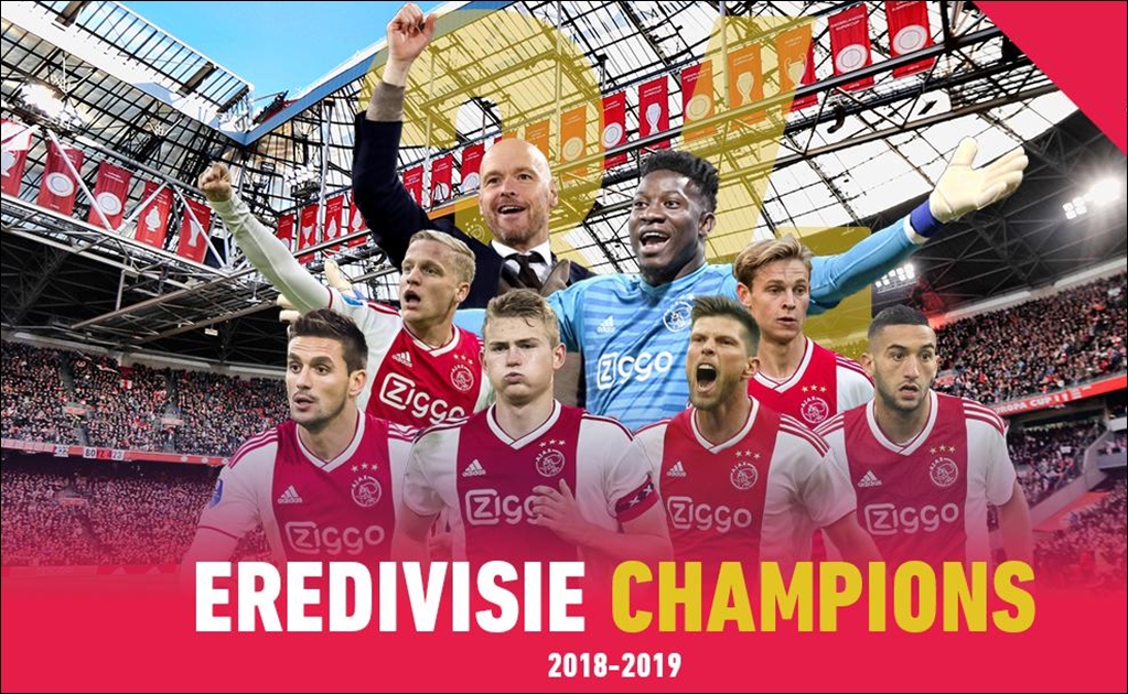 Ajax consuma el título de la Eredivisie de Holanda