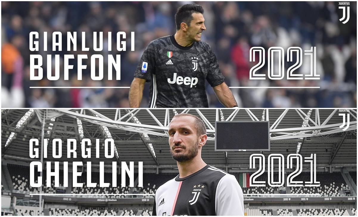 Buffon y Chiellini renuevan con la Juventus 