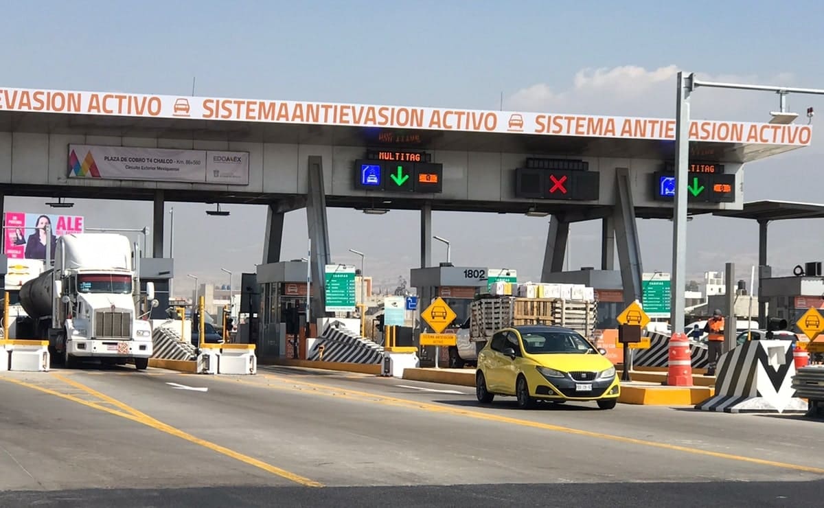 Sorprenden ponchallantas a automovilistas en casetas del Circuito Exterior Mexiquense