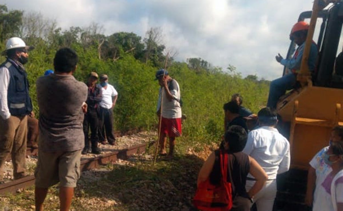 Detienen obras del Tren Maya ante impago de indemnización a familias afectadas