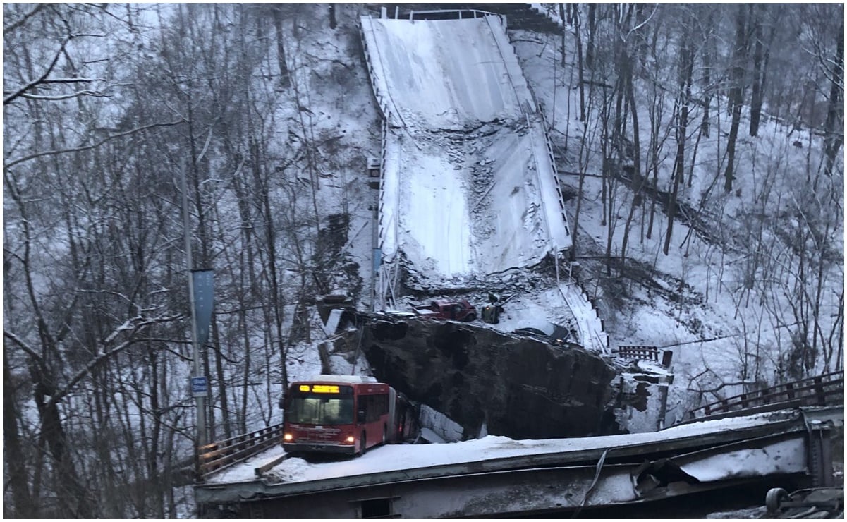 Derrumbe del puente de Pittsburgh deja al menos 10 heridos; Biden visitará ciudad para hablar de infraestructura 