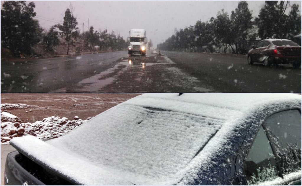 Fuertes nevadas provocan cierres carreteros en Sonora 