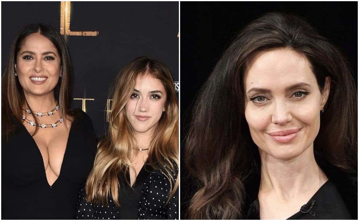 La amistosa cena de Angelina Jolie y Salma Hayek con sus hijos Valentina y Pax