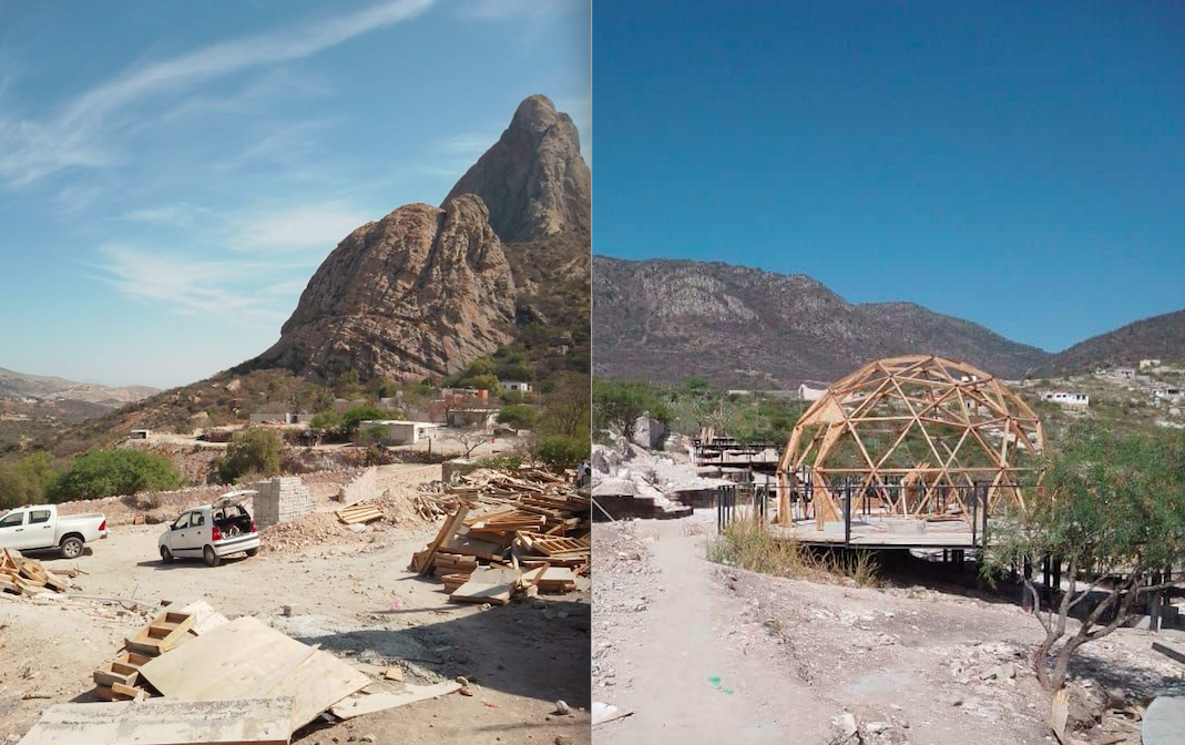 En pausa, construcción de hotel en el Pueblo Mágico de Bernal 