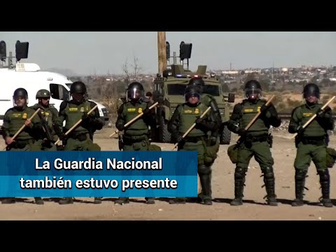 Patrulla fronteriza de EU realiza simulacro en frontera con México