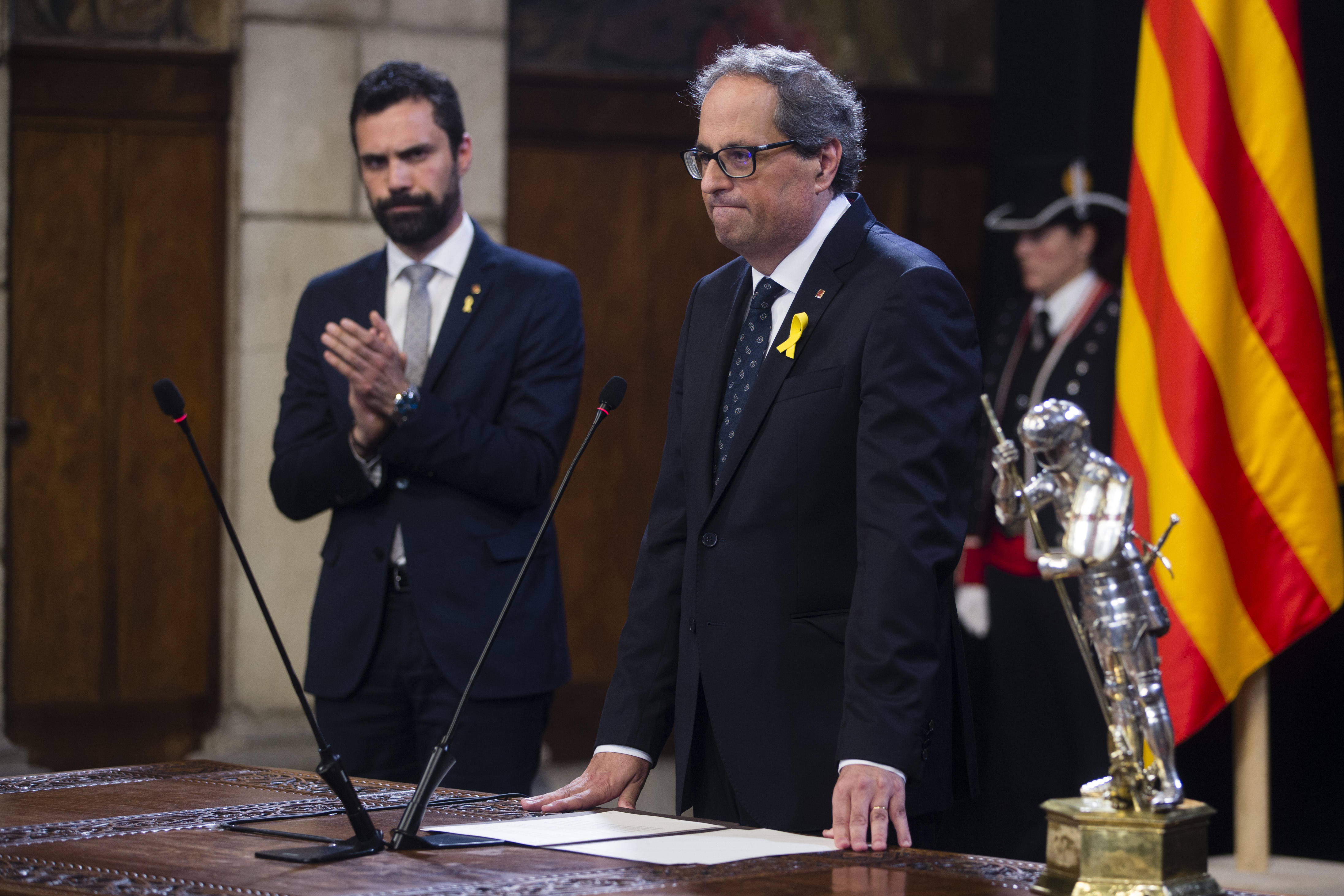 El independentista Quim Torra toma posesión como nuevo presidente de Cataluña