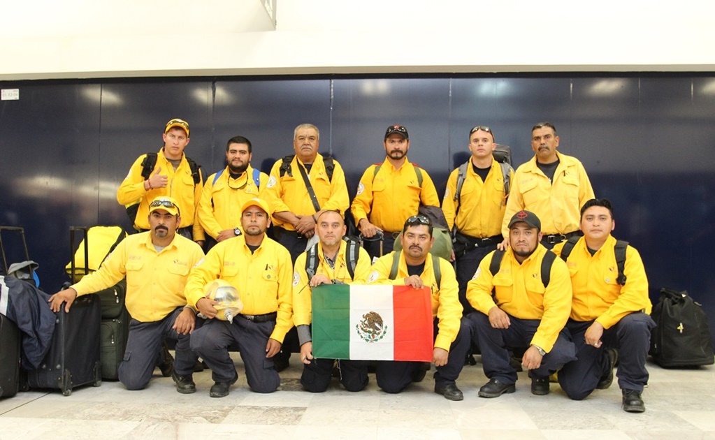 Regresan de Canadá combatientes mexicanos de incendios