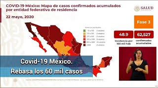 México rebasa los 60 mil casos de Covid; suman 6,989 muertes