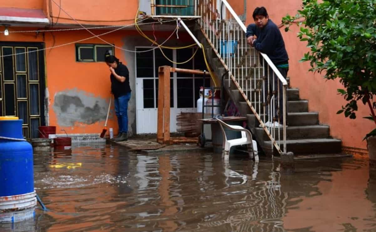 Suman 270 viviendas afectadas por tormenta al oriente del Valle de México