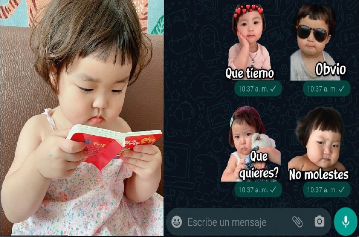 Conoce a Rohee: la niña coreana de los stickers de WhatsApp 