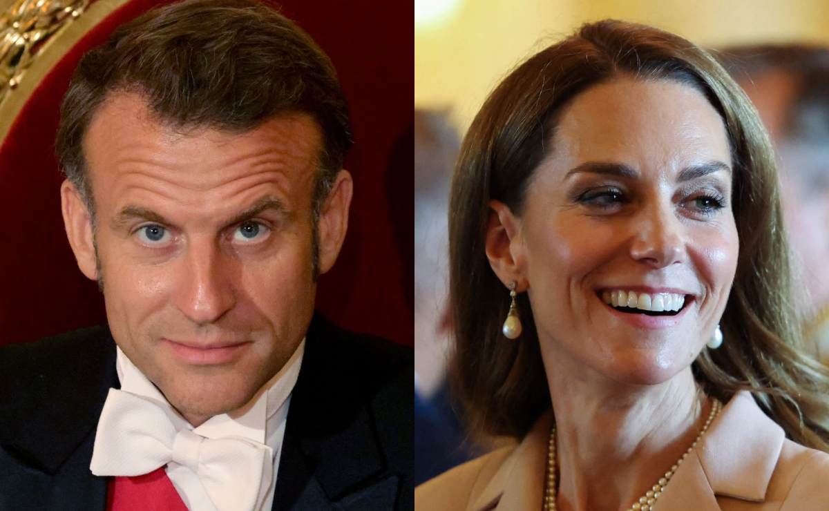 El llamativo gesto de Emmanuel Macron a Kate Middleton que no pasó desapercibido