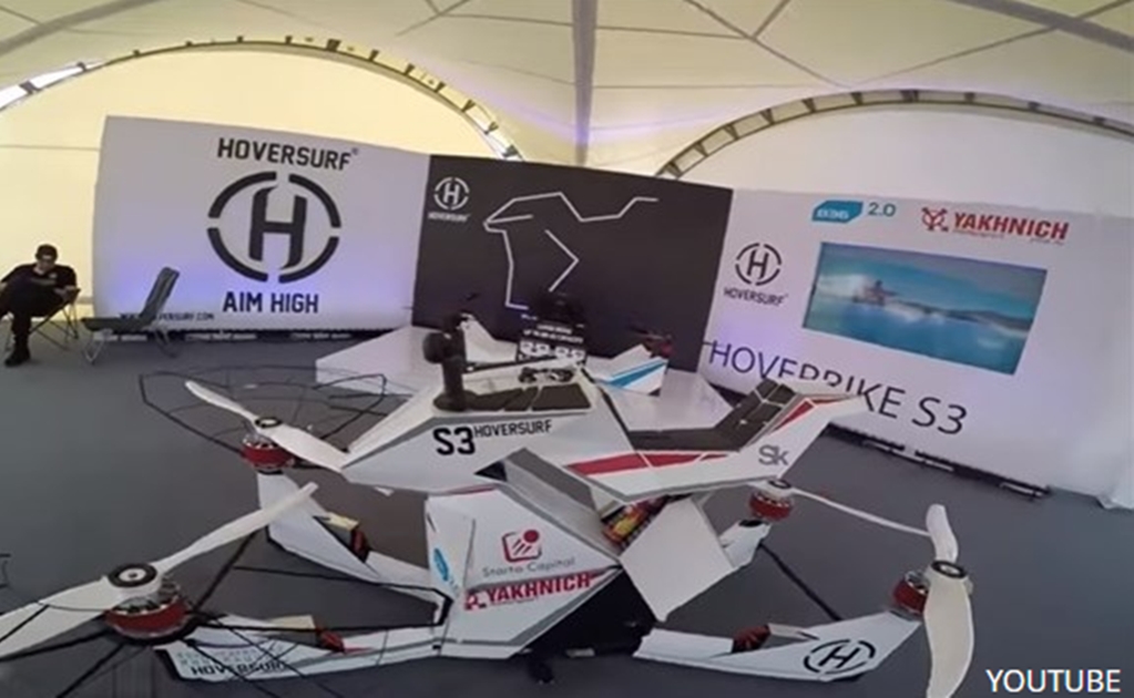 Presentan el prototipo de la primera moto voladora rusa