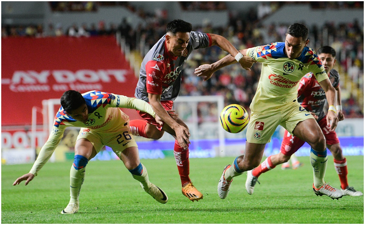 América rompe su paso perfecto y empata ante Necaxa en el estadio Victoria