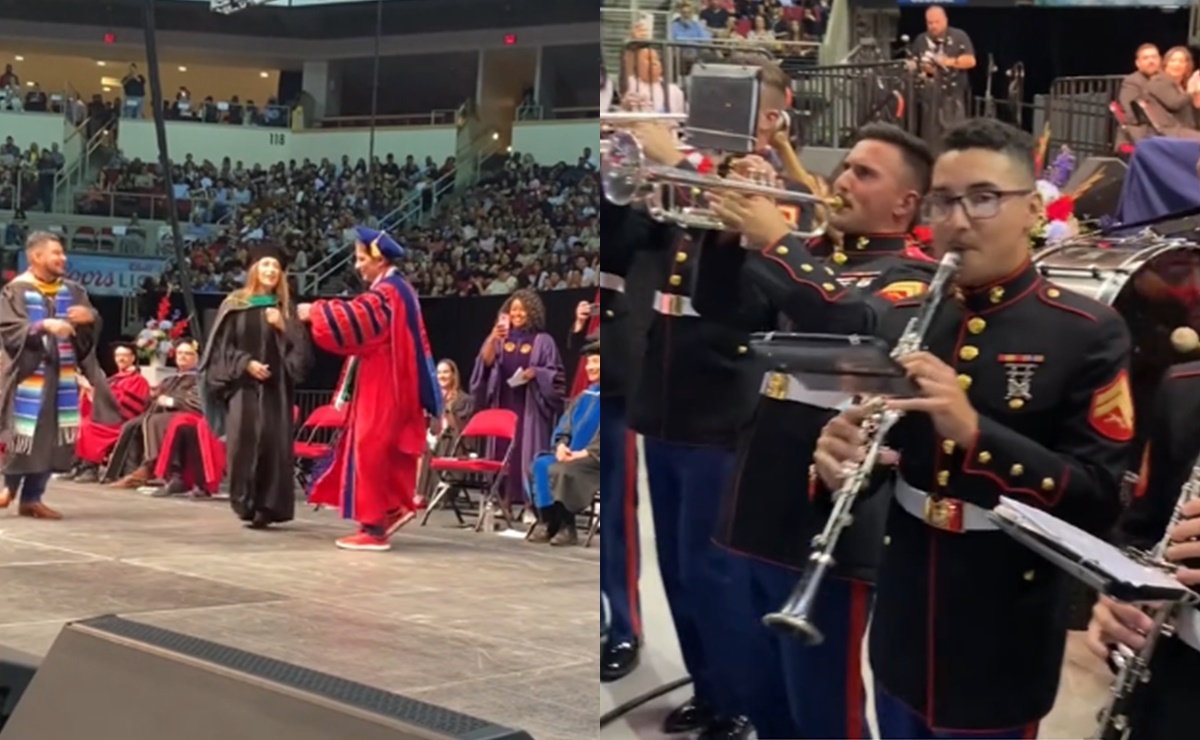 Estudiantes celebran graduación con megafiesta latina en universidad de California. VIDEO  