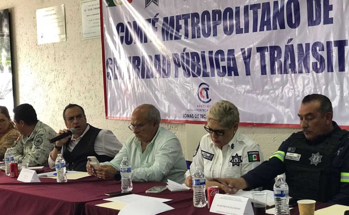 Por inseguridad, vecinos de Naucalpan y Huixquilucan sostienen encuentro con GN, Marina y policías mexiquenses