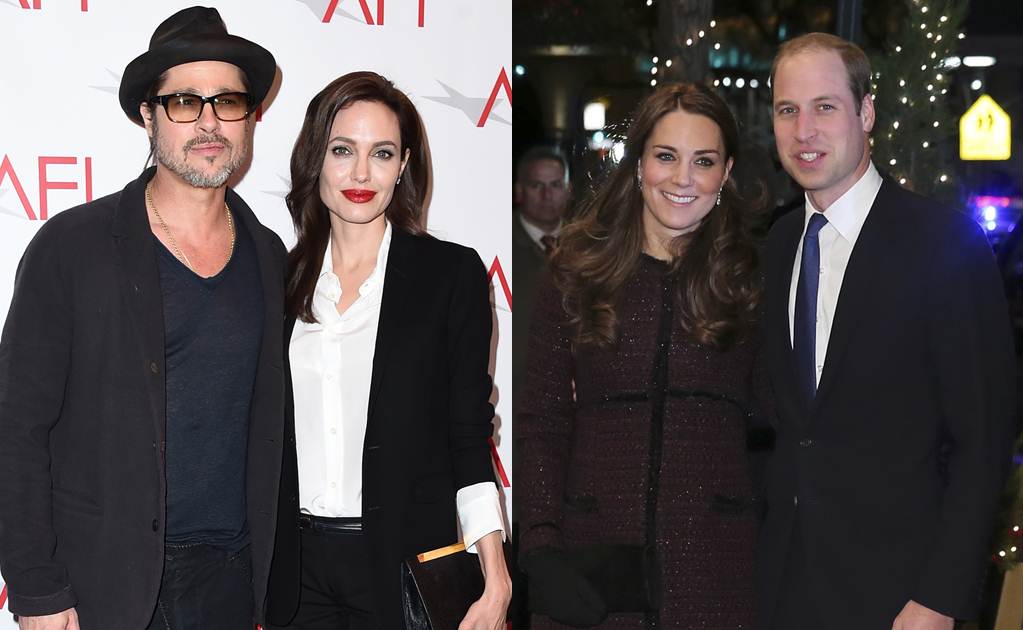 Jolie y Pitt toman el té con duques de Cambridge