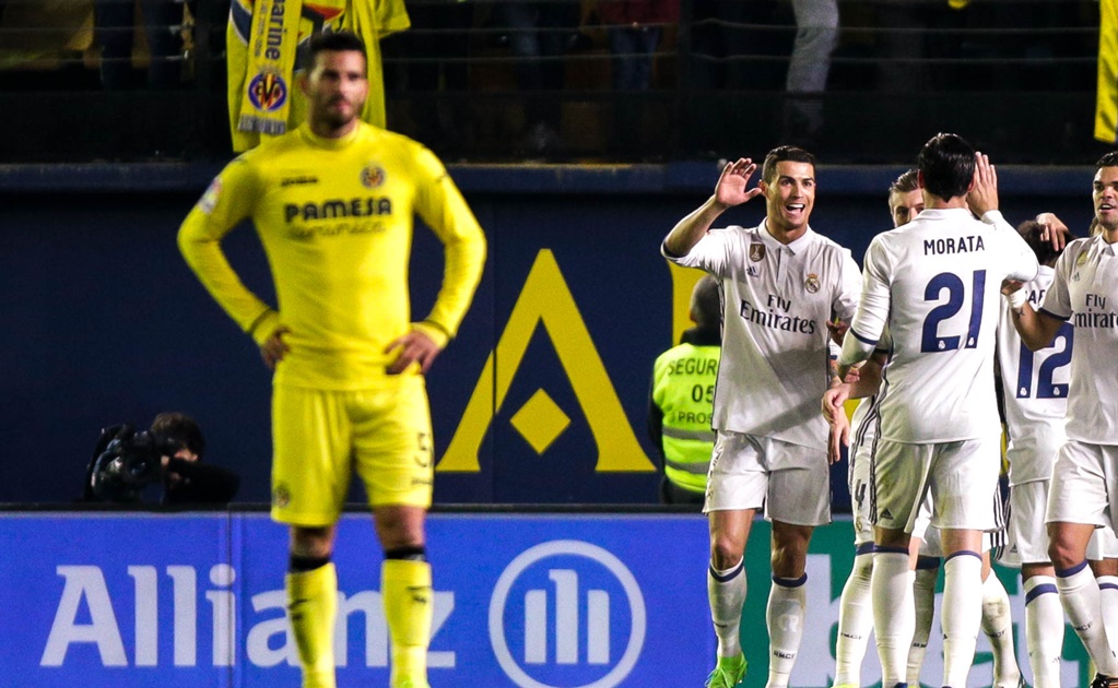Real Madrid remonta 3-2 al Villarreal y sigue de líder