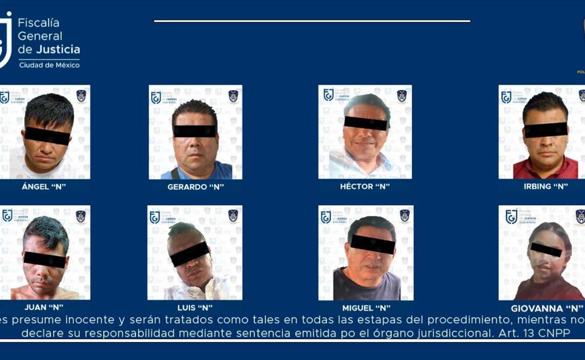 Fiscalía de CDMX captura a 8 integrantes de "Los Gordospapas"; están relacionados con muerte de conductor de taxi por aplicación