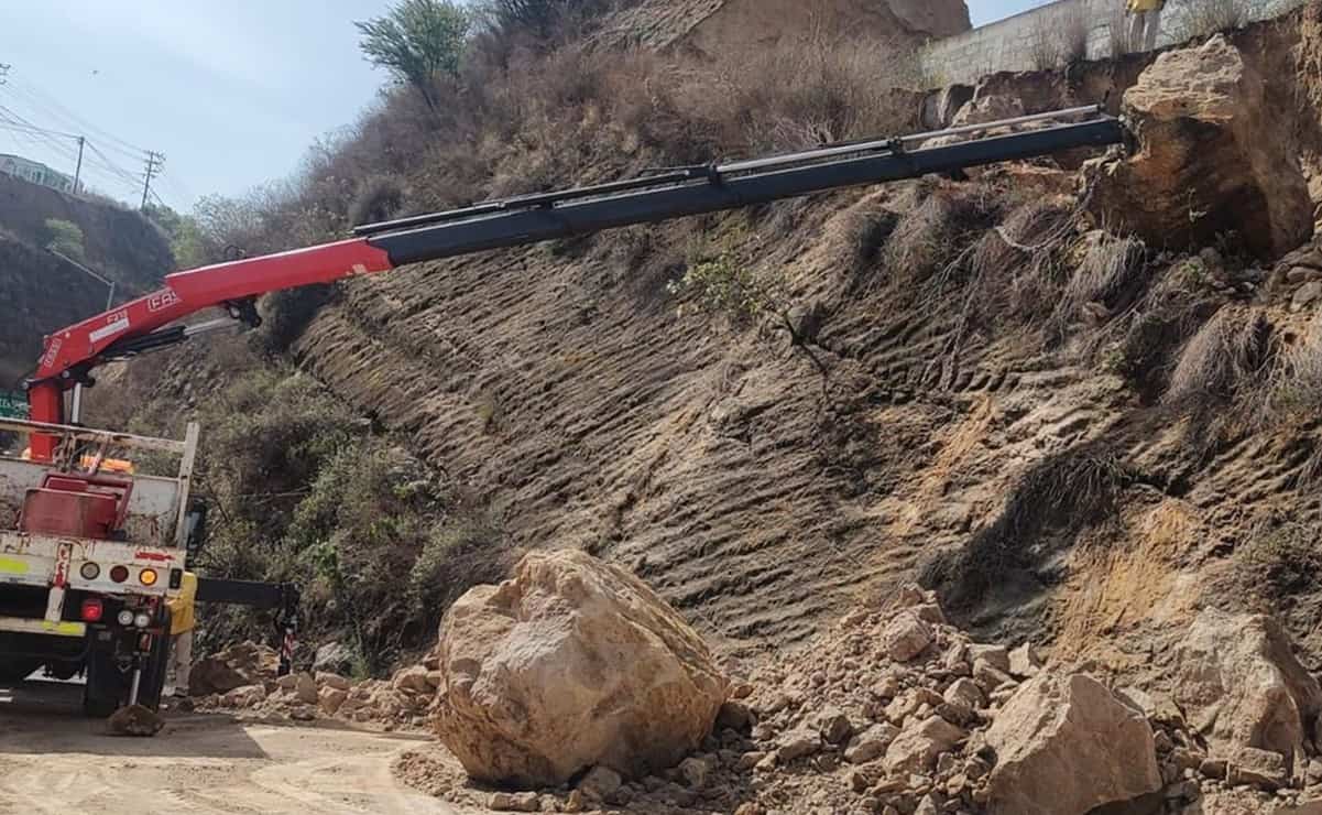 Desgajamiento en la Chamapa-Lechería afecta ingreso al parque industrial San Martín Obispo