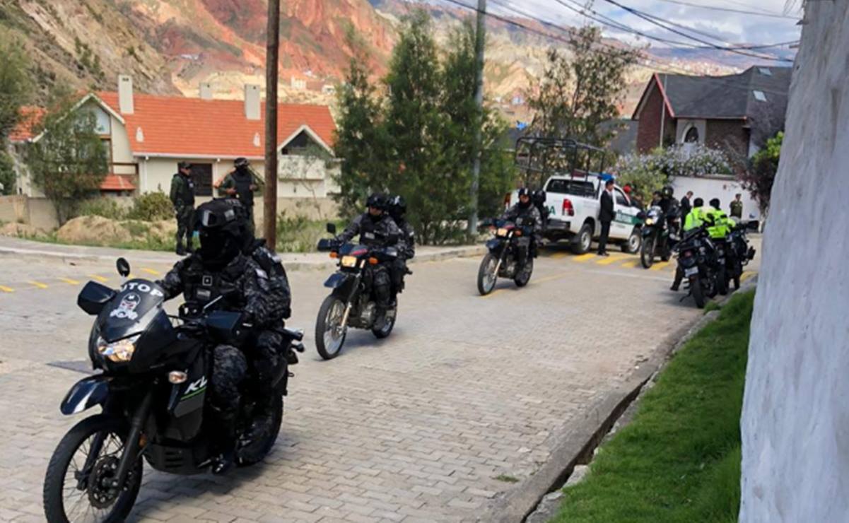 Embajada de México en Bolivia reporta fuerte operativo policial en sus alrededores 