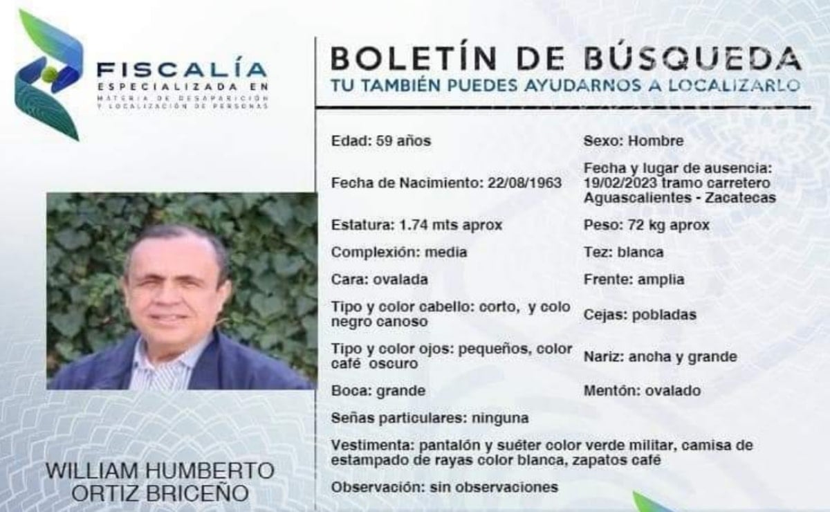 Buscan a docente desaparecido en carretera Aguascalientes-Zacatecas