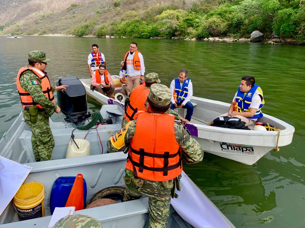 Sedena se suma a las labores tras derrumbe en del Cañón Sumidero, Chiapas