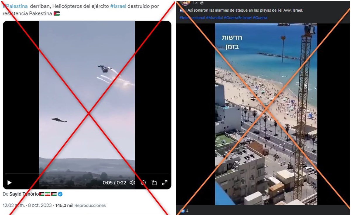 ¡Fake! Videos de supuestos bombardeos de Hamas a helicópteros en Israel son de un videojuego