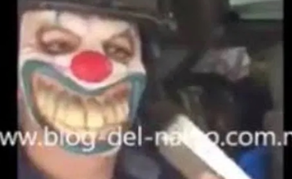 Sicarios se graban con máscaras de payasos en calles de Tamaulipas