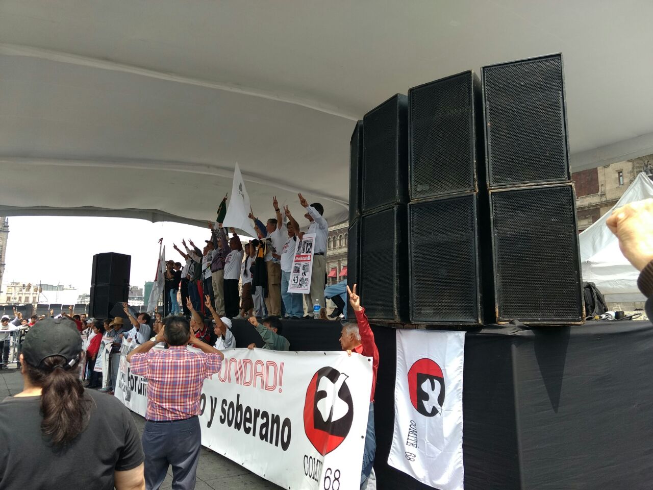 Comité '68 pide resolver casos Ayotzinapa y Nochixtlán 