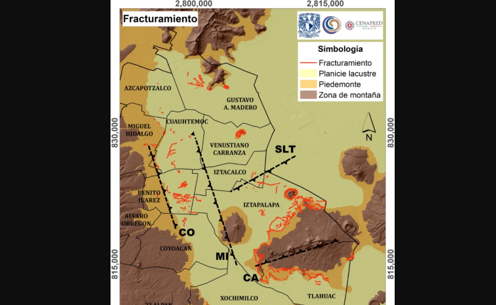 Presentan mapa digital de las fracturas en el suelo de la CDMX