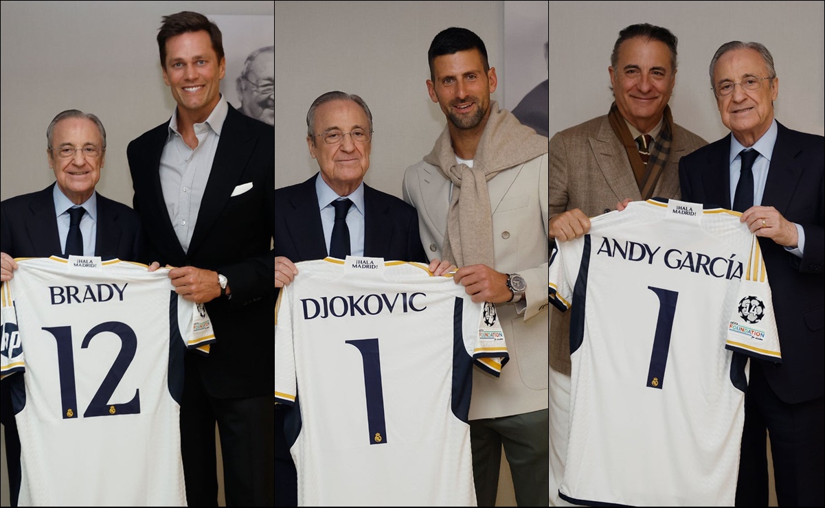 ¡Invitados de lujo en el Bernabéu! Tom Brady, Djokovic y Andy García estuvieron en el Clásico Español
