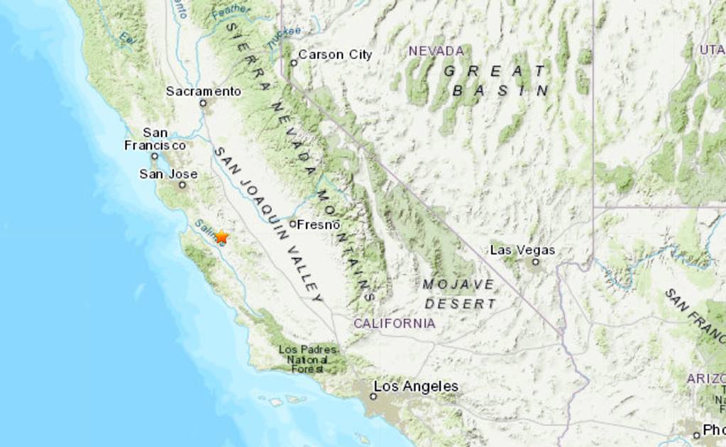 Sismo de magnitud 4.5 sacude el estado de California