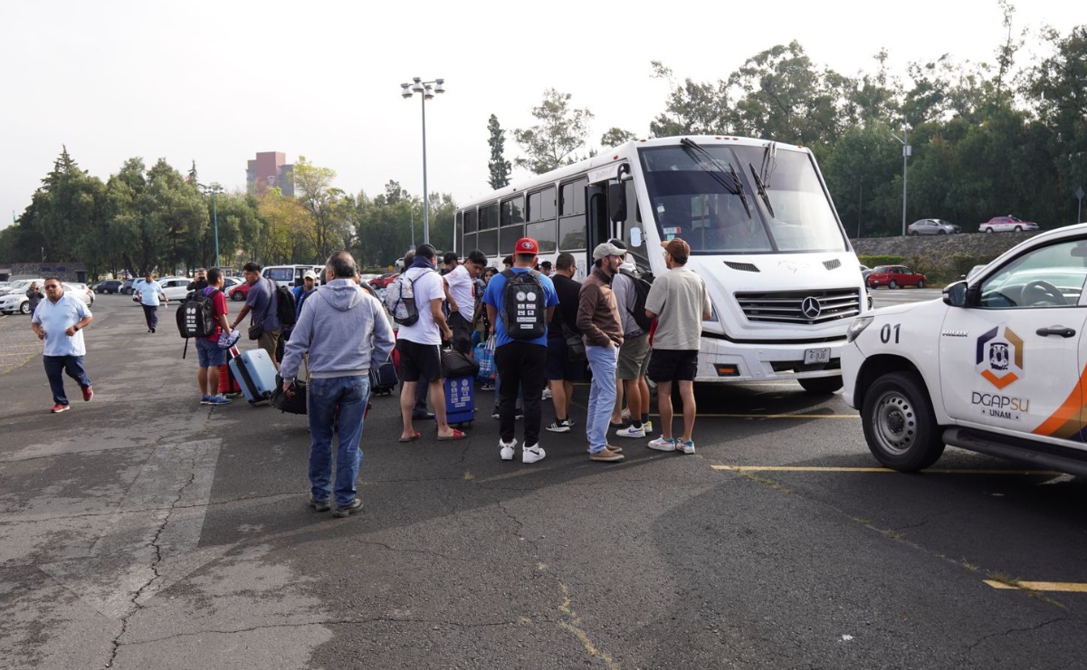 Llegan a la UNAM estudiantes y docentes de Ingeniería tras paso del huracán “Otis” en Acapulco