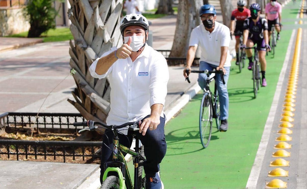 Candidato del PAN por Mérida propone paseos en bici para ayudar a cuidar al ambiente