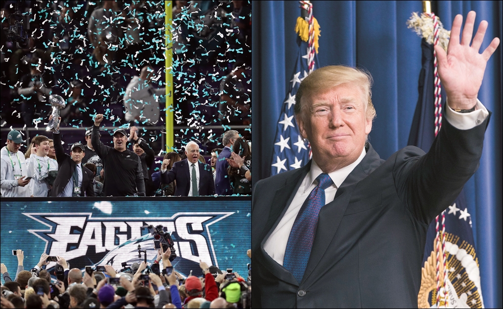 Trump felicita a Eagles tras conquistar el Super Bowl LII