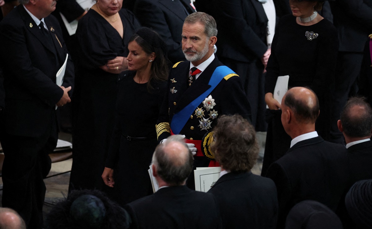 El incómodo reencuentro de la realeza española en el funeral de la reina Isabel II
