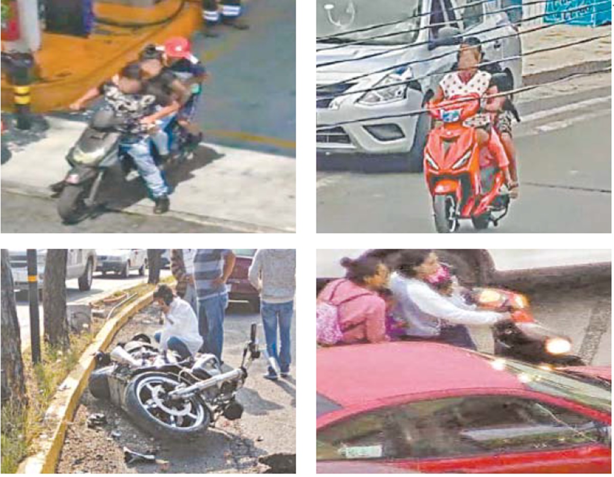 Captan 39 choques de moto al día