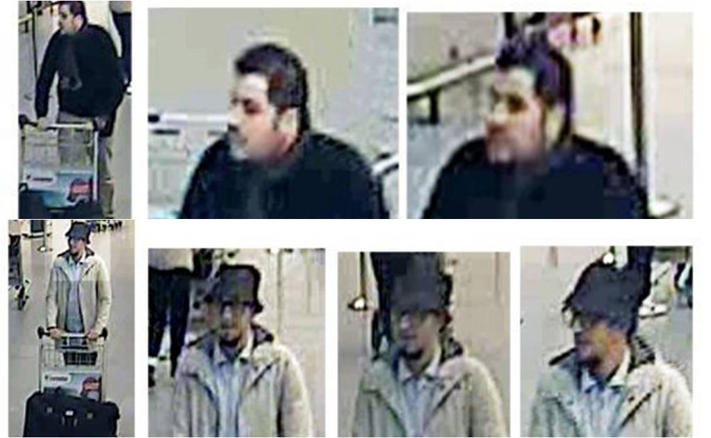 Policía difunde fotos de presuntos autores de atentados en Bélgica