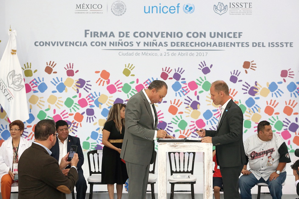ISSSTE y UNICEF impulsan el desarrollo infantil