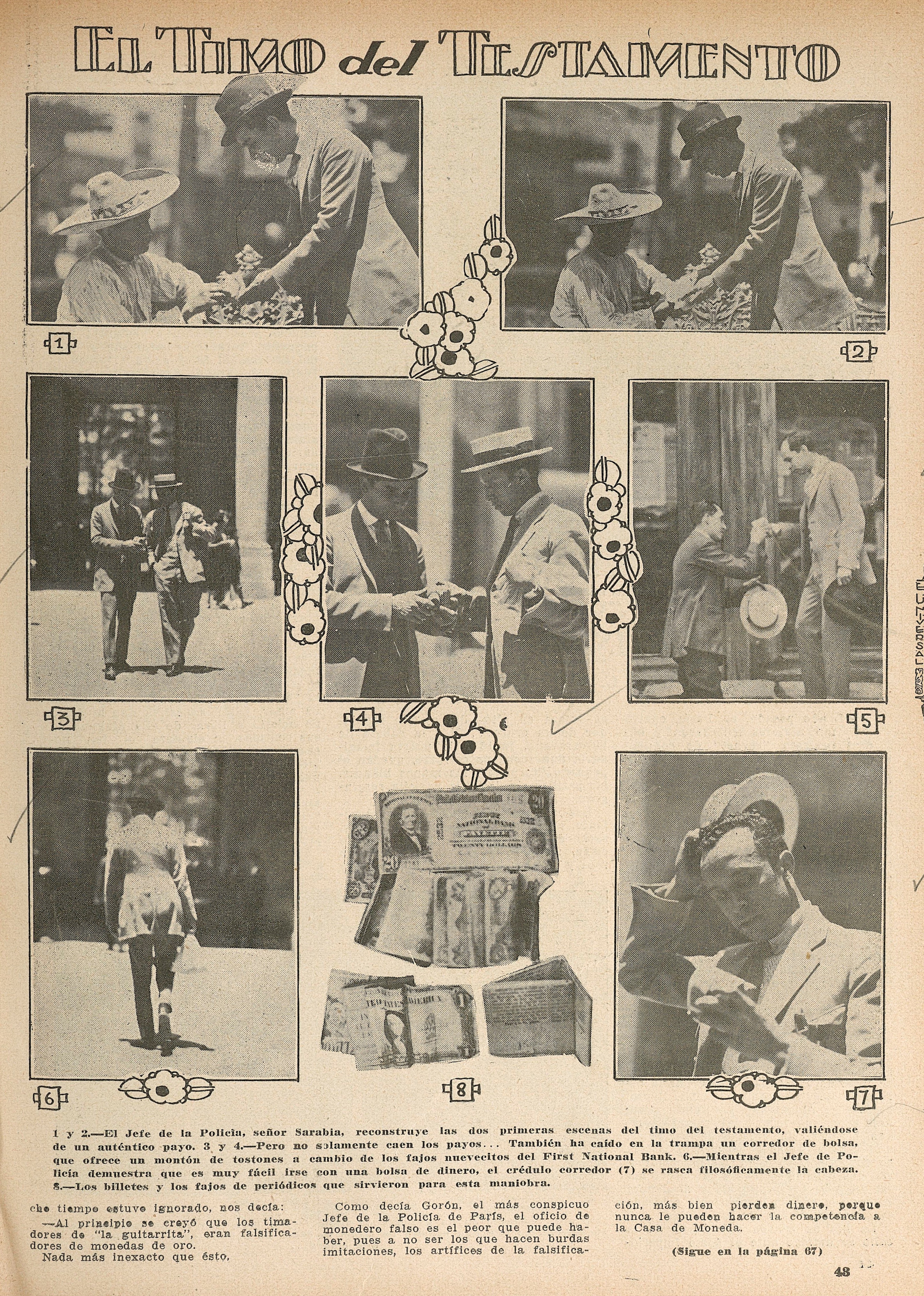 El arte de "timar" en los años 20