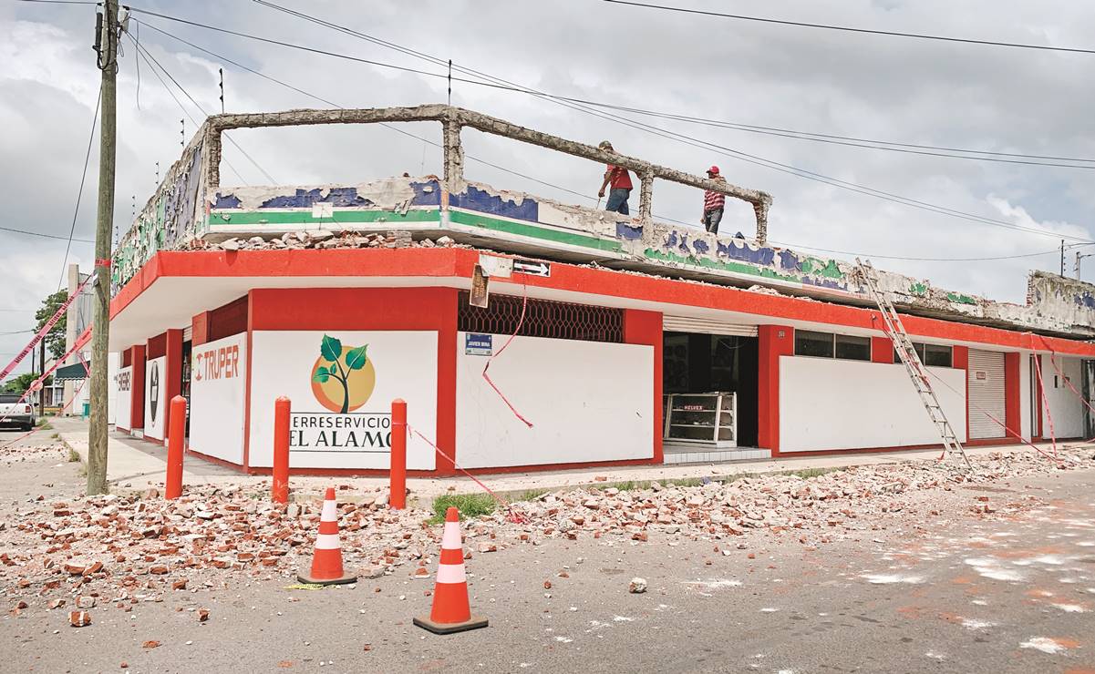 Ajustan cifra de afectaciones por sismo en Colima