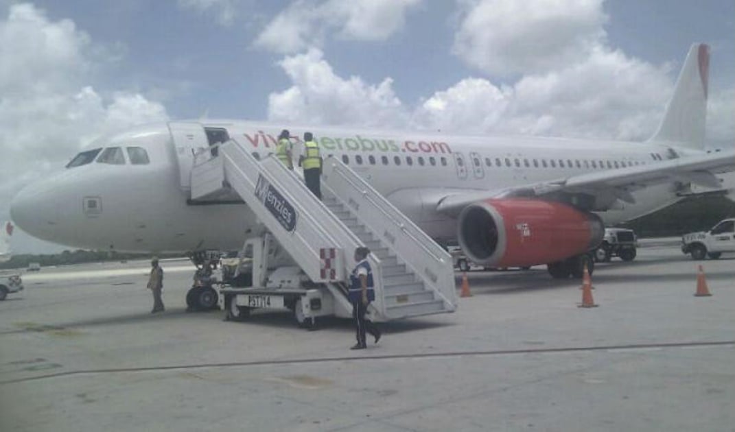 Avión aterriza de emergencia en aeropuerto de Yucatán