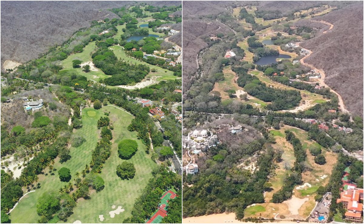Ricardo Salinas muestra antes y después de la toma del campo de golf en Huatulco por la GN; "así quieren dejar a todo el país" 