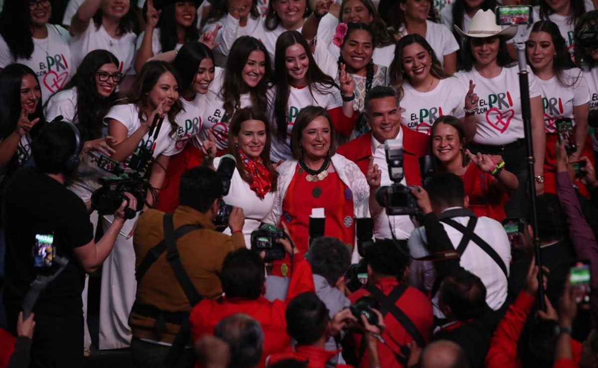 "¡Presidenta, Presidenta!": bases priistas arropan a Xóchitl Gálvez