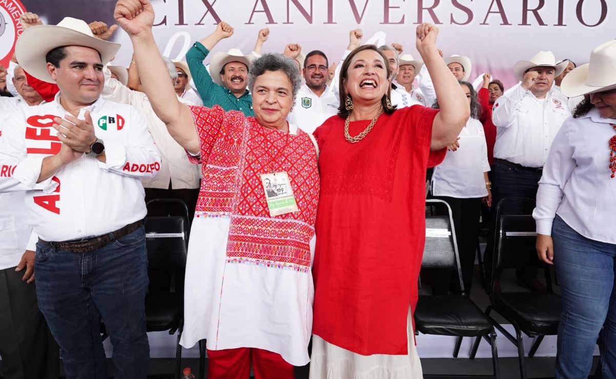 Beatriz Paredes aparece por primera vez en precampaña de Xóchitl Gálvez